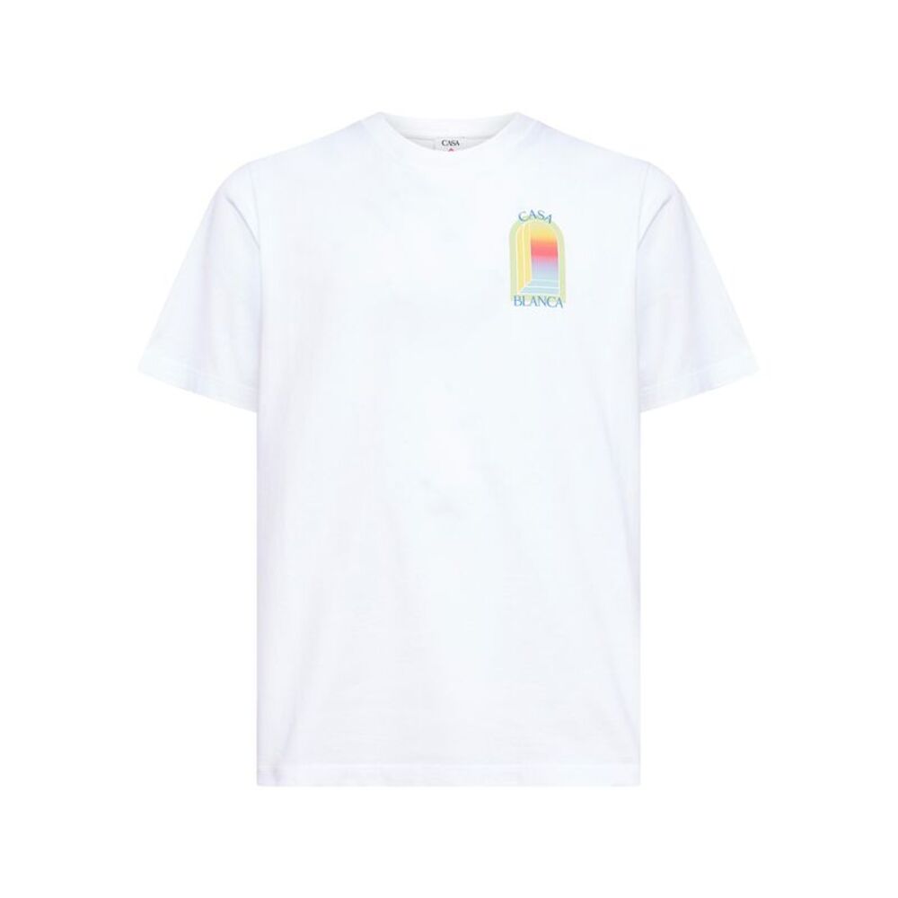 Casablanca Men White L'arche Organic Cotton T-Shirt